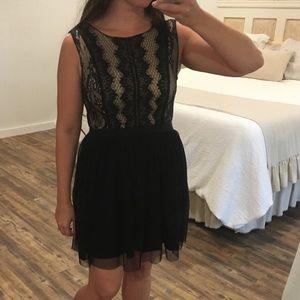 Black lace dress